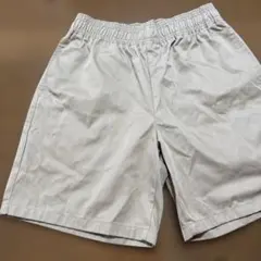 GU メンズ ショートパンツ　 ベージュ ウエストゴム　2回着用のサムネイル