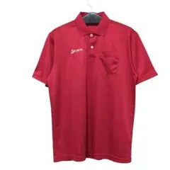 【美品】SRIXON スリクソン ゴルフウェア ポロシャツ メンズ M レッド赤