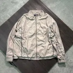 7AS6 ライトジャケット　XL ベージュ　ジップアップ　スポーツMIX 古着