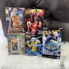 ワンピースフィギュアセット⭐︎ONE PIECE⭐︎アラマキ、ルフィ、ロー、レイリー