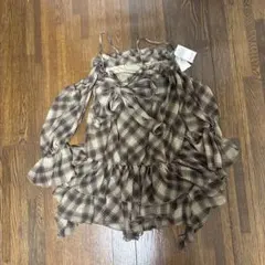 ドロップデザインオフショルチュニック　2wayのサムネイル
