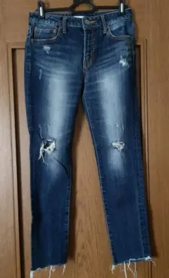 AZUL BY MOUSSY ダメージスキニーデニム