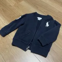【Polo Ralph Lauren】コットンジップアップカーディガン　18M