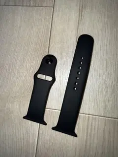 Apple Watch 純正シリコンバンド ブラック 46mmケース用　M/L
