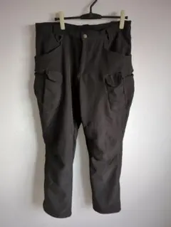 裏起毛 カーゴパンツ 2XL ブラック ワークパンツ 防寒 多ポケット