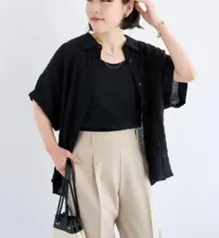 トッティ様　シアーシャーリングフレンチスリーブシャツ