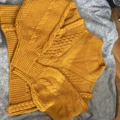 earth music&ecology ケーブル編みニット