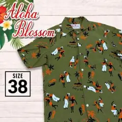 Aloha Blossom アロハシャツ 開襟シャツ キングアンドクイーン 38のサムネイル
