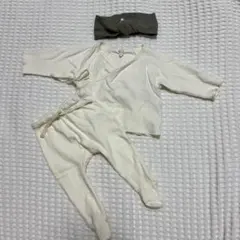 クインシーメイ　セットアップ　3-6ヶ月 ヘアバンド　0-12ヶ月　3点セット