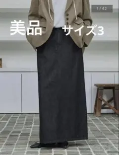 crewre ミニマルIラインデニムスカート サイズ2 black - メルカリ