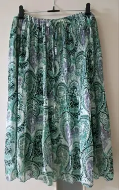 古着 ペイズリー 柄 スカート レディース