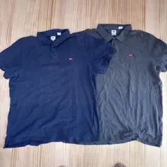 【2枚セット】Levi's リーバイス ポロシャツ XXL ネイビー　グレーのサムネイル
