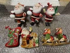 クリスマスオーナメント 7点セット サンタクロースのサムネイル