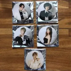 新品、未使用。 AAA缶バッチ　フルコンプ5個セット。