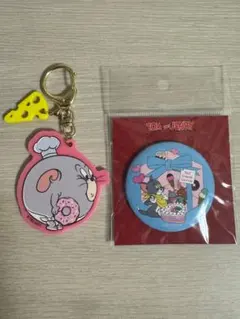 トムとジェリー 缶バッジ キーホルダー