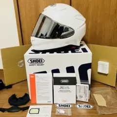【無傷の超美品】SHOEI Z-8 ルミナスホワイト M 新品ミラーシールド