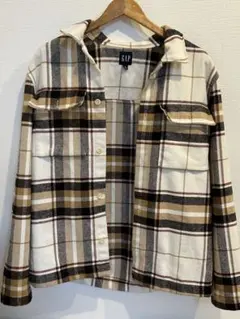 GAP チェック柄 フリースジャケット