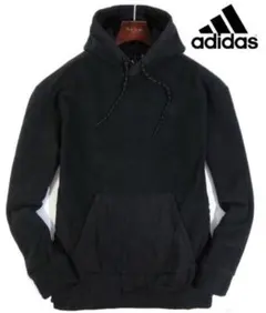 【adidas/アディダス】裏起毛 ポーラーフリース パーカー フーディ・L・黒