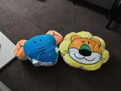 動物キャラクター クッション・抱きまくら 2個セット