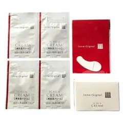 インナーシグナル SCリッチクリーム 20g 試供品4包 スパチュラ付 開封済みのサムネイル