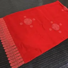 【最終値下げ】着物ショール　赤