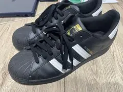 adidas SUPERSTAR ブラック/ホワイト 27cm