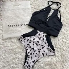 【美品75%OFF】ALEXIA STAM セパレート水着 ブラック・レオパード