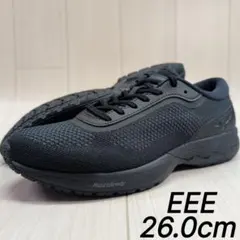 ミズノ　ウォーキング　WAVE XE-NS(3E)　ブラック　26.0cm　新品のサムネイル