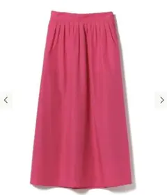 beams ピンクフレアスカート ロングスカート