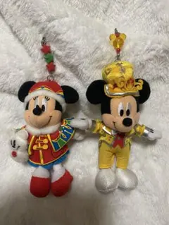 東京ディズニーランド ミッキー ミニー ぬいぐるみストラップ 30周年