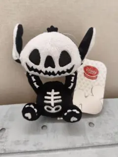 6/2/3　ディズニーストア ハロウィン スティッチ 骨 ガイコツ　キーチェーン