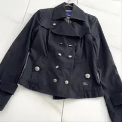 高級　バーバリーブルーレーベル　トレンチコート　ノバチェック　ベルト