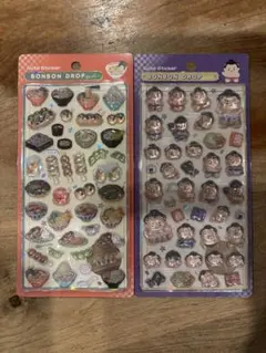 ボンボンドロップシール 和柄 日本食＆お相撲さん 2枚セット