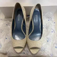 BENIR ウエディングシューズ レース 23.5cm