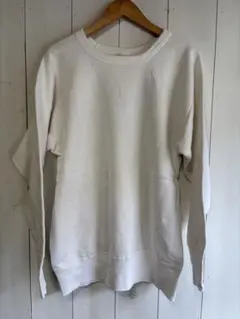 vintage】脇下三角ガゼット スウェット BORO ホワイトトレーナー 