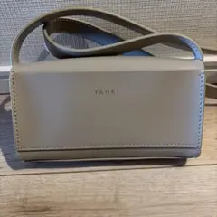 YAHKI ヤーキ ソフトWフェイス ショルダーバッグ 生成り　美品