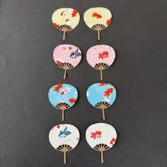 クラフトパンチ ダイカット ミニうちわ 友禅和紙 金魚柄 - メルカリ
