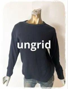 ☘️T17491☘️ungrid テレコロングスリーブTee 長袖 トップス F