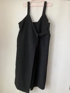 KBF+ ケービーエフプラス　ブラック　ロングワンピース　ジャンパースカート