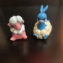 ポケモンキッズフィギュア　指人形　モココ、チルタリス