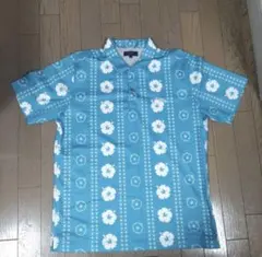 ⭐️Callaway 花柄ゴルフシャツ LLサイズ 水色⭐️