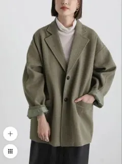 select MOCAヘリンボーンカーブスリーブジャケット