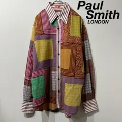 希少 Paul Smith PATCHWORK Design SHIRT