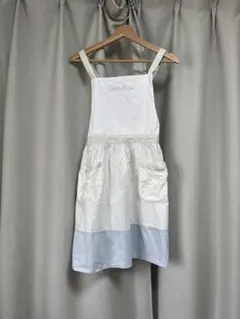 ノースリーブエプロンスタイルワンピース