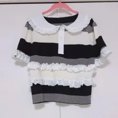 Bibiy.風 JAMIE FRILL DRESS フリルボーダーワンピース - メルカリ