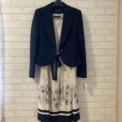 花柄ワンピース　フォーマル　七五三 入園式　入学式　卒園式　卒業式　ママ