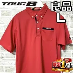 【早い者勝ち✨】ブリヂストンゴルフ ツアーB 半袖 ポロシャツ L レッド 赤のサムネイル