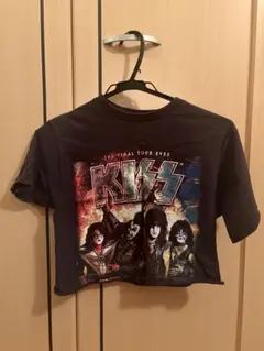KISS ONE LAST KISS クロップドTシャツ　バンドTシャツ