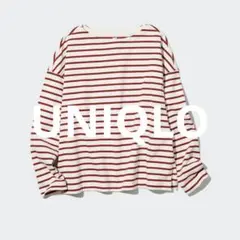【新品未使用】UNIQLO ユニクロ　ボーダー長袖Tシャツ