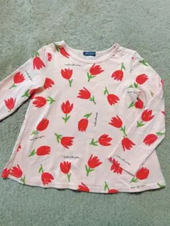 ムージョンジョン　チューリップ柄　長袖トップス　カットソー